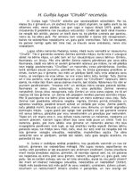 Eseja 'Harija Gulbja lugas "Cīrulīši" recenzija', 1.