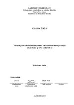 Diplomdarbs 'Vecākā pirmsskolas vecumposma bērnu saskarsmes prasmju sekmēšana sporta nodarbīb', 1.