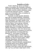 Eseja 'Romānika un gotika', 1.