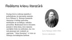 Prezentācija 'Reālisms literatūrā', 10.