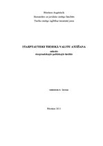 Referāts 'Starptautiski tiesiskā valstu atzīšana', 1.