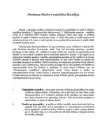 Eseja 'Abrahama Maslova vajadzības hierarhija', 1.