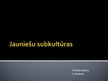 Prezentācija 'Jauniešu subkultūras', 1.