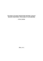 Referāts 'Kultūras un dabas mantojums Engures sateces baseina teritorijā: tipoloģija un ai', 1.