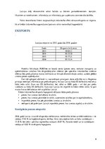 Referāts 'Starptautisko ekonomisko attiecību nozīme Latvijas ekonomikā', 9.