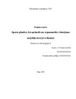 Referāts 'Apavu plaukts, kā optimāls un ergonomisks risinājums mājokļa interjera dizainā', 1.