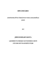 Diplomdarbs 'Administratīvie pārkāpumi vides aizsardzības jomā', 1.