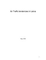 Eseja 'Air Traffic Tendencies in Latvia', 1.