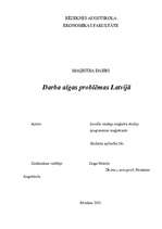 Diplomdarbs 'Darba algas problēmas Latvijā', 1.