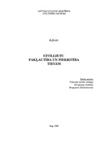 Referāts 'Civillietu pakļautība un piekritība tiesām', 1.