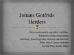 Prezentācija 'Johans Gotfrīds Herders', 1.