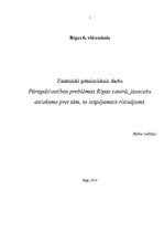 Referāts 'Pārapdzīvotības problēmas Rīgas centrā, jauniešu attieksme pret tām, to iespējam', 1.