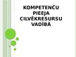 Prezentācija 'Kompetenču pieeja cilvēkresursu vadībā', 1.