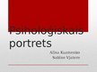 Prezentācija 'Psiholoģiskais portrets', 1.
