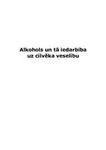 Referāts 'Alkohols un tā iedarbība uz cilvēka veselību', 1.