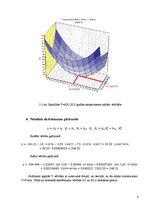 Paraugs 'Regresijas vienādojuma koeficientu un ekstrēmuma atrašana', 8.