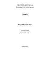 Referāts 'Organizācijas kultūra', 1.