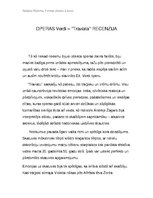 Eseja 'Īsa Dž.Verdi operas "Traviata" recenzija', 1.