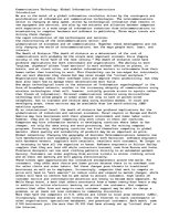 Eseja 'Communications Technology: Global Information Infrastructure', 1.