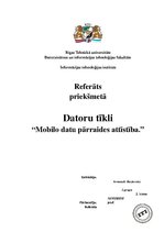 Referāts 'Mobilo datu pārraides attīstība', 1.