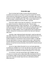 Eseja 'Generation Gap', 2.