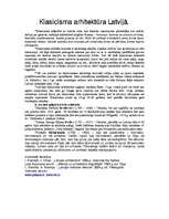 Konspekts 'Klasicisma arhitektūra Latvijā', 1.