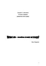 Referāts 'Vārāmais sāls - veselības drauds vai draugs?', 1.