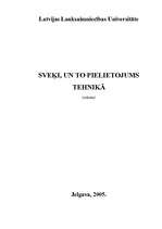 Referāts 'Sveķi un to pielietojums tehnikā', 1.
