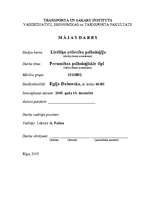 Referāts 'Personības psiholoģiskie tipi', 1.