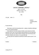 Paraugs 'Iniciatīvā vēstule', 1.