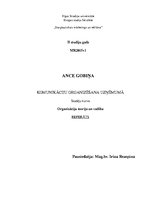 Referāts 'Komunikāciju organizēšana uzņēmumā', 1.