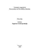 Referāts 'Sapņi un to interpretācija', 1.