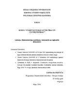Konspekts 'Diskriminācijas novēršana. Universālie un reģionālie dokumenti', 1.