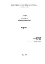 Referāts 'Popārts', 1.