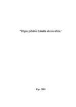 Konspekts 'Rīgas pilsētas kanāla ekosistēma', 1.