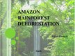Prezentācija 'Amazon Rainforest Deforestation', 1.