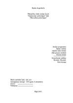 Referāts 'Psiholoģija', 1.