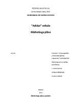 Referāts 'Veikala "Adidas" mārketinga plāns', 1.
