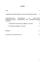 Referāts 'Diplomātiskās privilēģijas un imunitāte', 3.