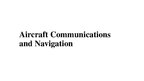 Prezentācija 'Aircraft Communications and Navigation', 1.