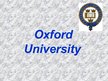 Prezentācija 'The University of Oxford', 1.