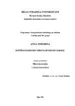 Konspekts 'Ražošanas resursu tirgus. Ienākumu sadale', 1.