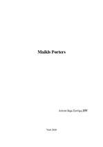 Konspekts 'Maikls Porters un viņa stratēģiskā sistēma', 1.