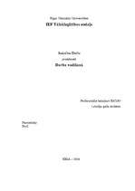 Referāts 'Darba vadīšana', 1.