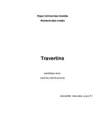Konspekts 'Travertīns', 1.