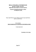 Konspekts 'Tirgus segmentēšanas process. Patēriņa un biznesa tirgu segmentācijas galvenie r', 1.