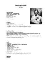 Konspekts 'Onorē de Balzaks "Gorio tēvs"', 1.