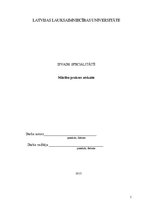 Prakses atskaite 'Ievads speciālitātē', 1.