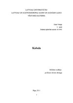 Referāts 'Kabala', 1.