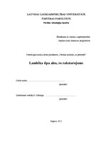Referāts 'Lambika tipa alus', 1.